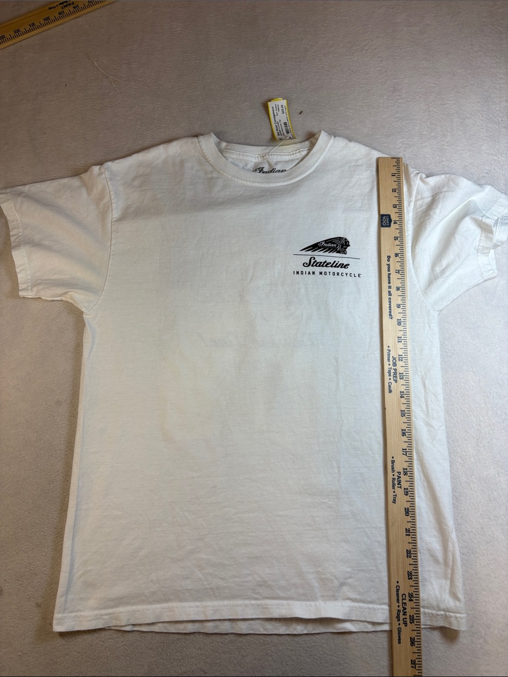 Stateline Indian Motorcycle White Short-Sleeve Graphic Tee